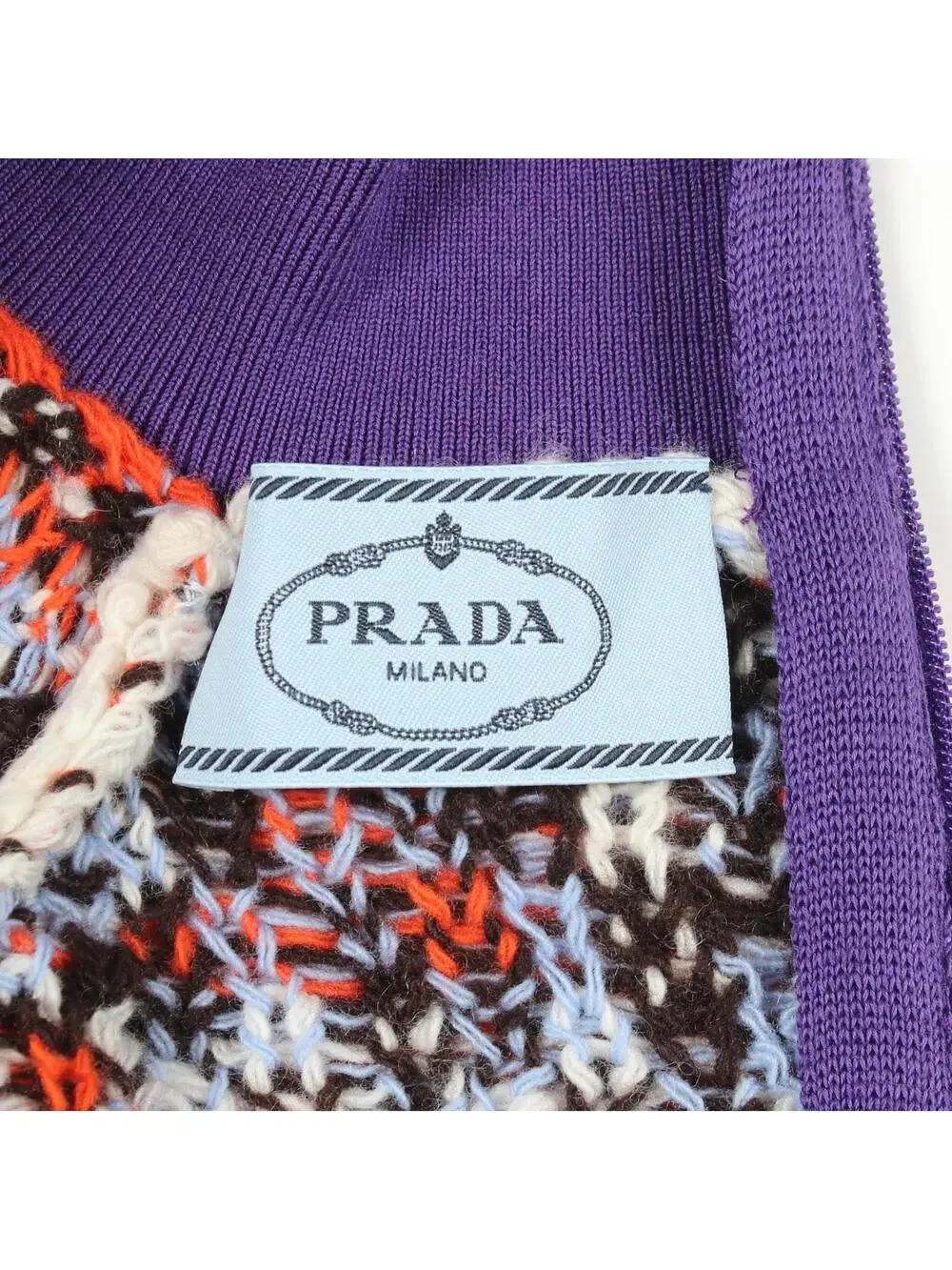 Prada Geometric Logic Mock Neck #273297P80B